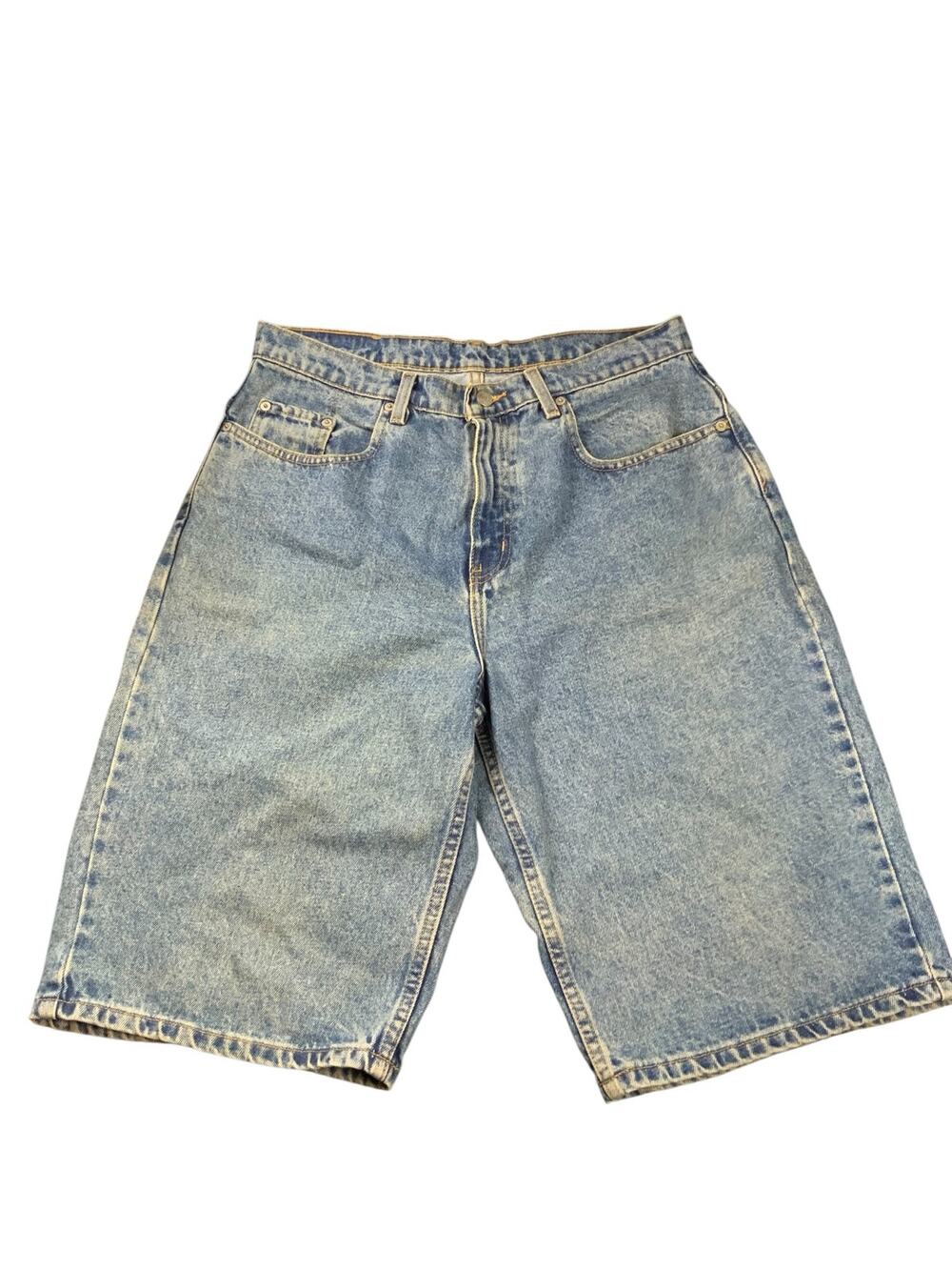 Vintage Polo Jeans Co Ralph Lauren Denim Shorts Mens 34 Blue 90s RL USA Flag